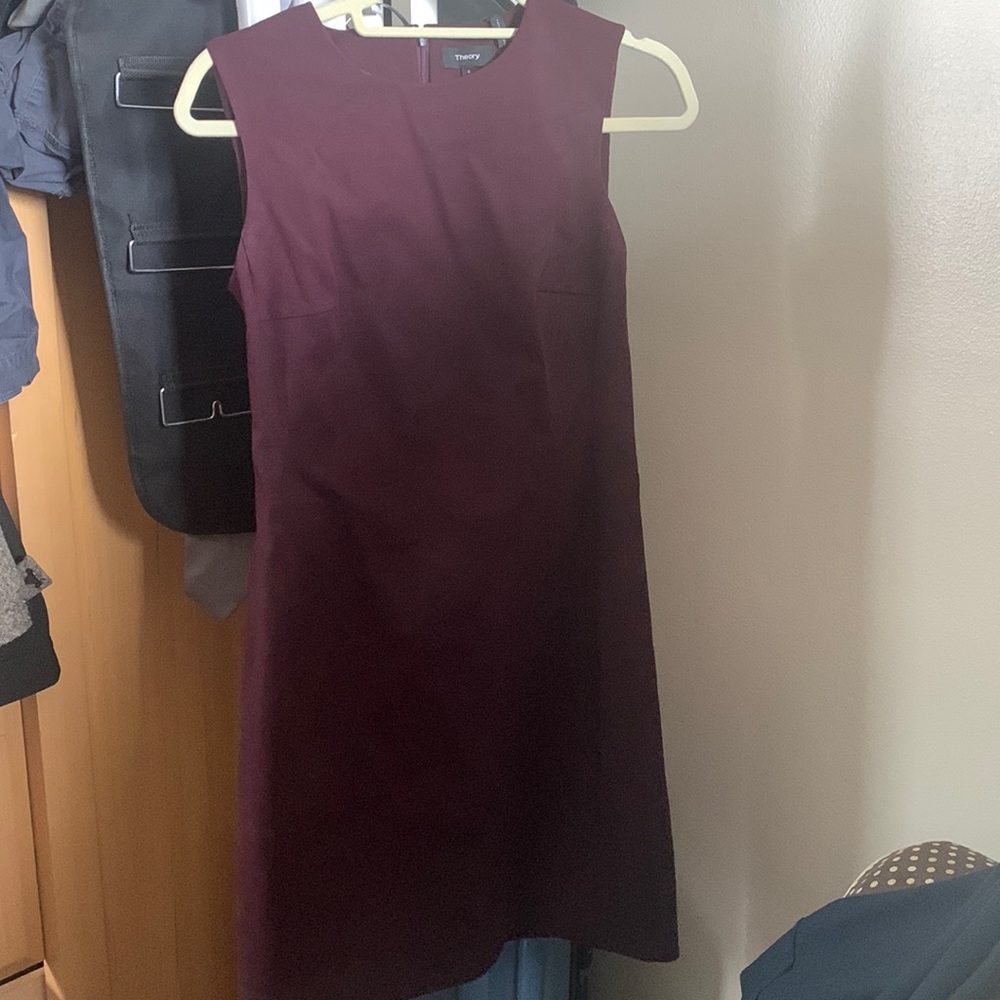 Theory burgundy dress
